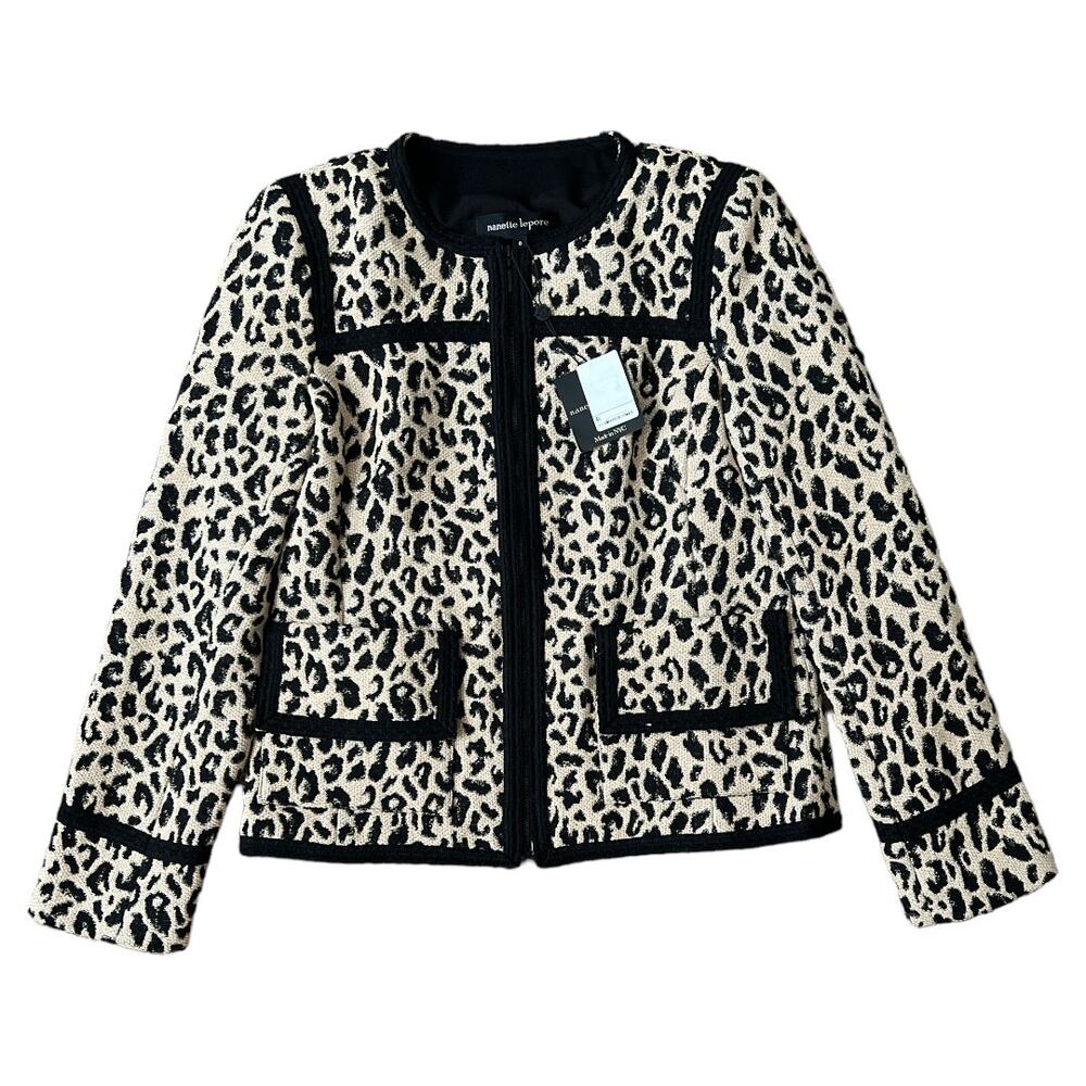 Nanette Lepore Dress Set Leopard Print US0 Chic Style - Picture 9 of 15